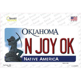 N Joy Ok Oklahoma Novelty Sticker Decal