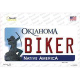 Biker Oklahoma Novelty Sticker Decal