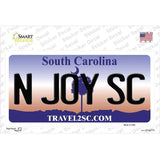 N Joy SC South Carolina Novelty Sticker Decal