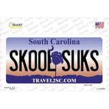 Skool Suks South Carolina Novelty Sticker Decal