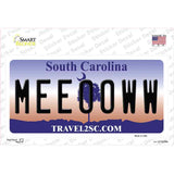 Meeooww South Carolina Novelty Sticker Decal