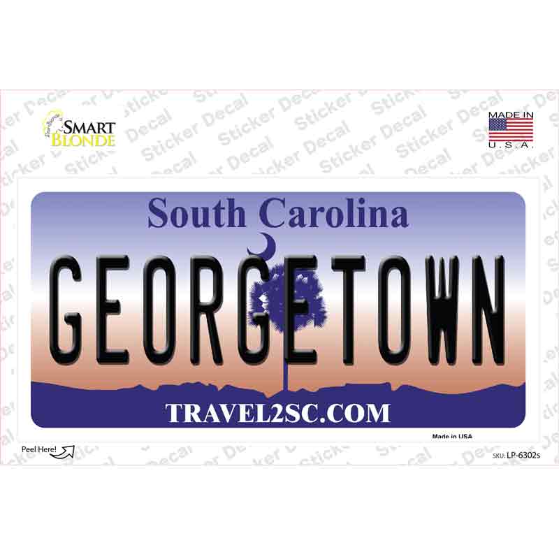 Georgetown South Carolina Novelty Sticker Decal