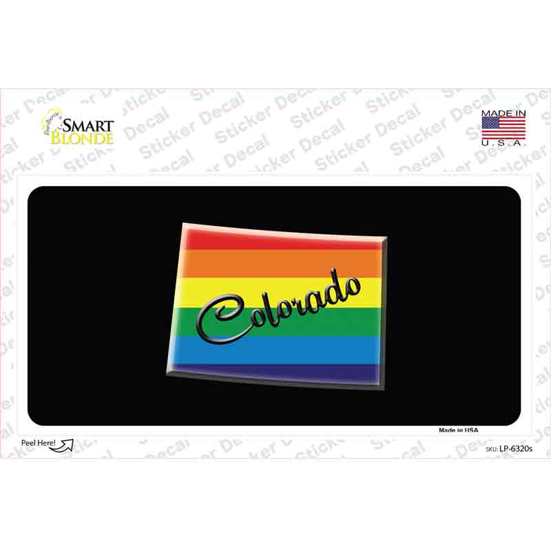 Colorado Rainbow Novelty Sticker Decal