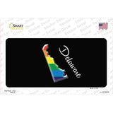 Delaware Rainbow Novelty Sticker Decal
