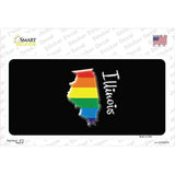 Illinois Rainbow Novelty Sticker Decal