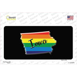 Iowa Rainbow Novelty Sticker Decal