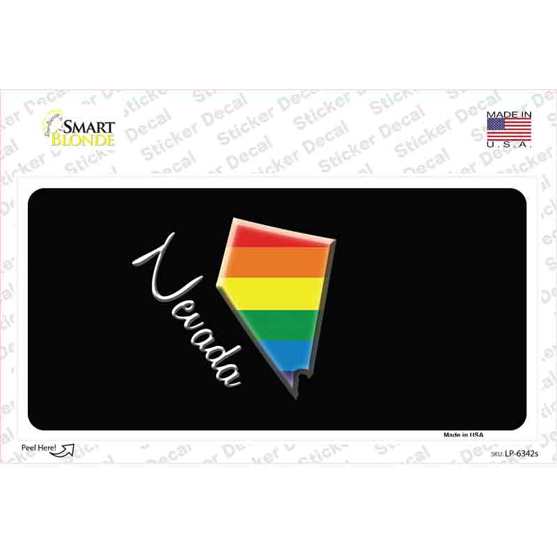 Nevada Rainbow Novelty Sticker Decal