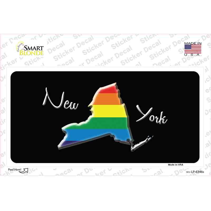 New York Rainbow Novelty Sticker Decal