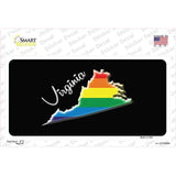 Virginia Rainbow Novelty Sticker Decal