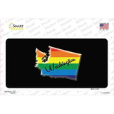 Washington Rainbow Novelty Sticker Decal
