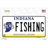 Fishing Indiana Novelty Sticker Decal