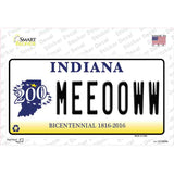 Meeooww Indiana Novelty Sticker Decal