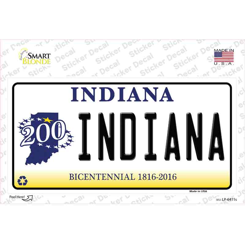 Indiana Novelty Sticker Decal