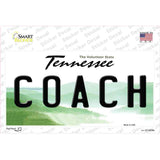 Coach Tennessee Novelty Sticker Decal