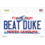 Beat Duke North Carolina Novelty Sticker Decal