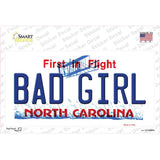 Bad Girl North Carolina Novelty Sticker Decal
