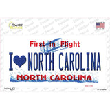 I Love North Carolina Novelty Sticker Decal