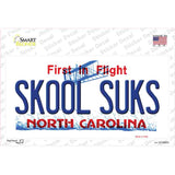 Skool Suks North Carolina Novelty Sticker Decal