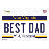 Best Dad West Virginia Novelty Sticker Decal