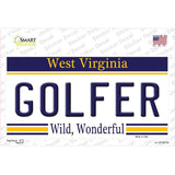 Golfer West Virginia Novelty Sticker Decal