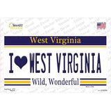 I Love West Virginia Novelty Sticker Decal