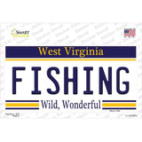 Fishing West Virginia Novelty Sticker Decal