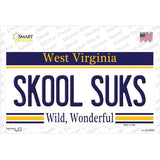 Skool Suks West Virginia Novelty Sticker Decal