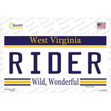 Rider West Virginia Novelty Sticker Decal