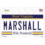 Marshall West Virginia Novelty Sticker Decal