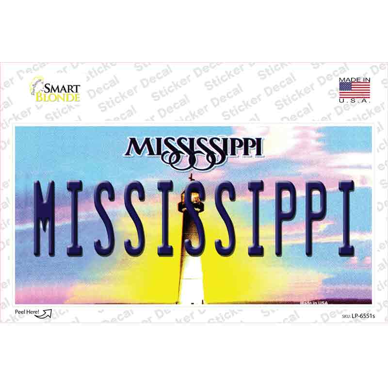 Mississippi Novelty Sticker Decal