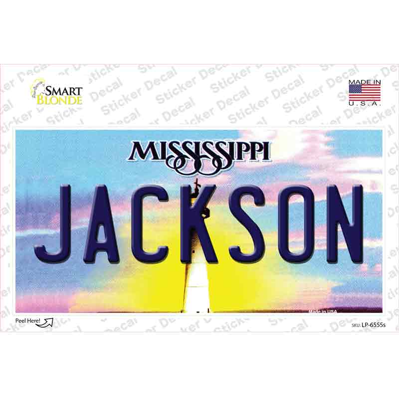 Jackson Mississippi Novelty Sticker Decal