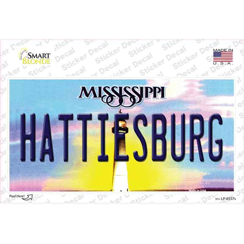 Hattiesburg Mississippi Novelty Sticker Decal