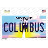 Columbus Mississippi Novelty Sticker Decal