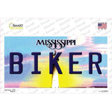 Biker Mississippi Novelty Sticker Decal