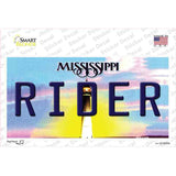Rider Mississippi Novelty Sticker Decal