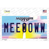 Meeooww Mississippi Novelty Sticker Decal