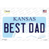 Best Dad Kansas Novelty Sticker Decal