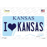 I Love Kansas Novelty Sticker Decal