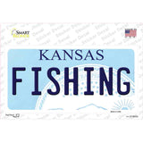 Fishing Kansas Novelty Sticker Decal