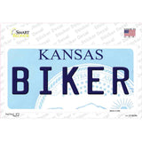 Biker Kansas Novelty Sticker Decal