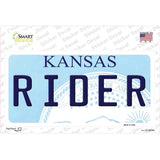 Rider Kansas Novelty Sticker Decal