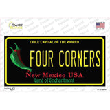 Four Corners Black New Mexico Novelty Sticker Decal