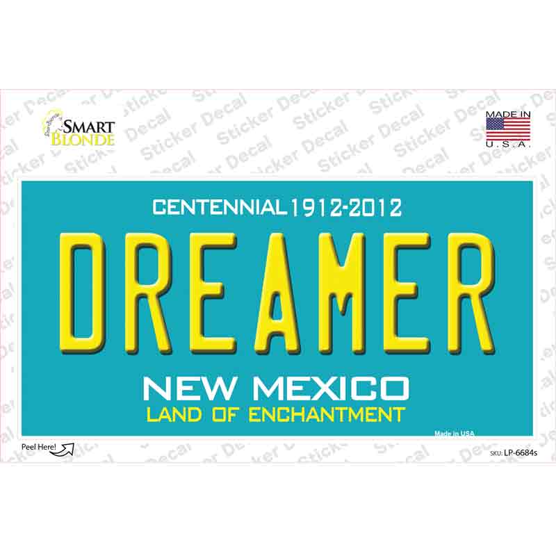 Dreamer New Mexico Novelty Sticker Decal