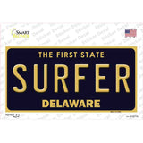 Surfer Delaware Novelty Sticker Decal