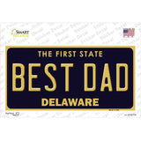 Best Dad Delaware Novelty Sticker Decal