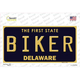 Biker Delaware Novelty Sticker Decal