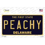 Peachy Delaware Novelty Sticker Decal