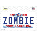 Zombie North Carolina Novelty Sticker Decal