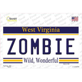 Zombie West Virginia Novelty Sticker Decal