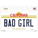 Bad Girl California Novelty Sticker Decal